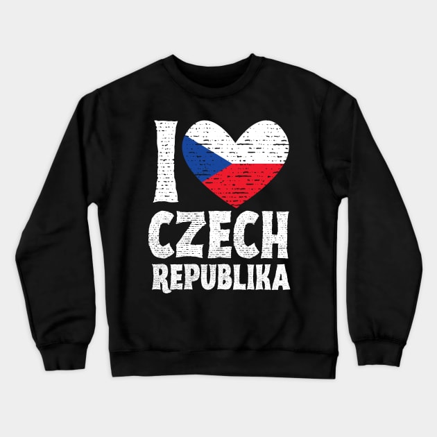 I Love Czech Republika Crewneck Sweatshirt by c1337s